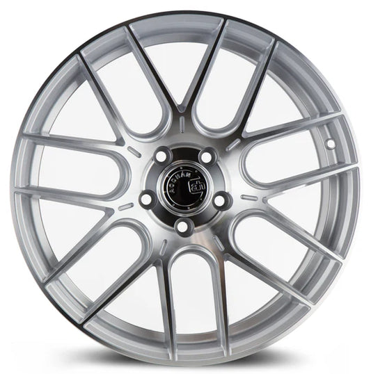 AODHAN WHEELS - AH-X (SPX) - Gloss Silver Machine Face