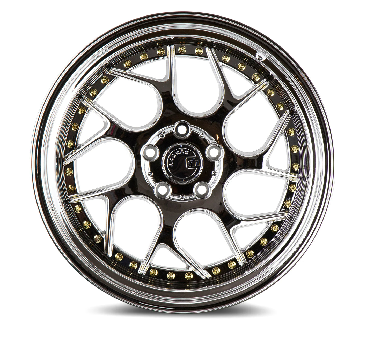 AODHAN WHEELS DS01 - Vacuum Chrome | Sleek Deep-Dish Performance Wheels for Sport, Tuner & Luxury Cars