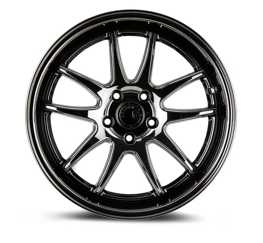 AODHAN WHEELS DS02 - Black Vacuum | Sleek Deep-Dish Performance Wheels for Sport, Tuner & Luxury Cars