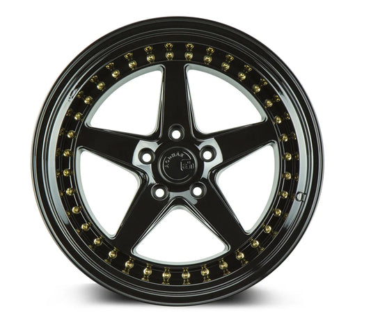 AODHAN WHEELS DS05 - Gloss Black | Sleek, Lightweight, and High-Performance Wheels for Sport, Tuner & Luxury Vehicles