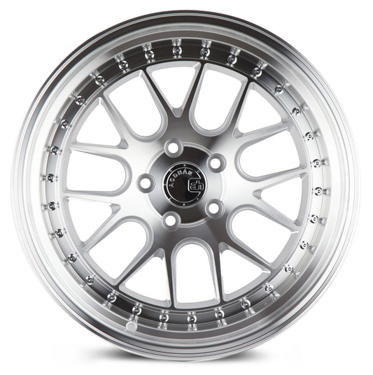 AODHAN WHEELS DS06 - Silver w/ Machined Face | Lightweight, Stylish, and High-Performance Wheels for Sport, Tuner & Luxury Cars