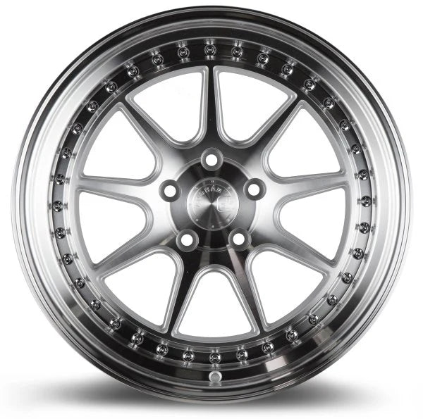 AODHAN WHEELS DSX - Silver Machine Face | Sleek, High-Performance Wheels Crafted for a Polished Look and Enhanced Durability