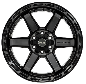 4PLAY WHEELS 4P63 – Gloss Black Brushed Face Truck & SUV Rims | High-Performance Off-Road Wheels